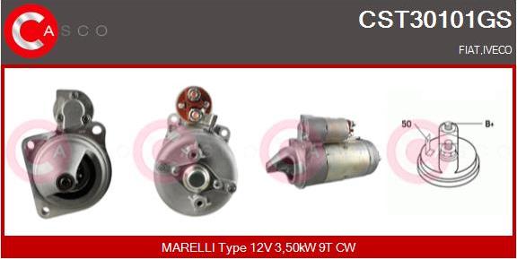 Casco CST30101GS - Starter autospares.lv