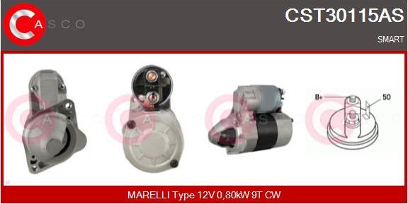 Casco CST30115AS - Starter autospares.lv