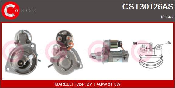 Casco CST30126AS - Starter autospares.lv