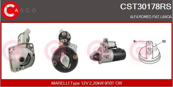 Casco CST30178RS - Starter autospares.lv