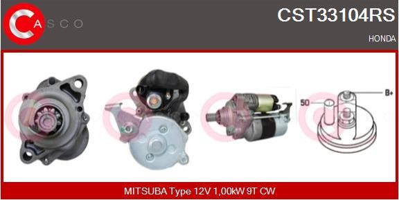 Casco CST33104RS - Starter autospares.lv
