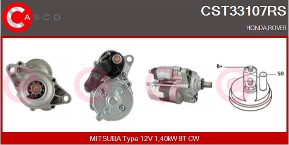 Casco CST33107RS - Starter autospares.lv