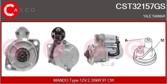 Casco CST32157GS - Starter autospares.lv