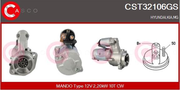 Casco CST32106GS - Starter autospares.lv