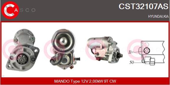 Casco CST32107AS - Starter autospares.lv