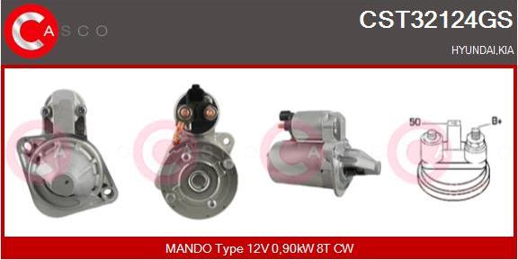 Casco CST32124GS - Starter autospares.lv