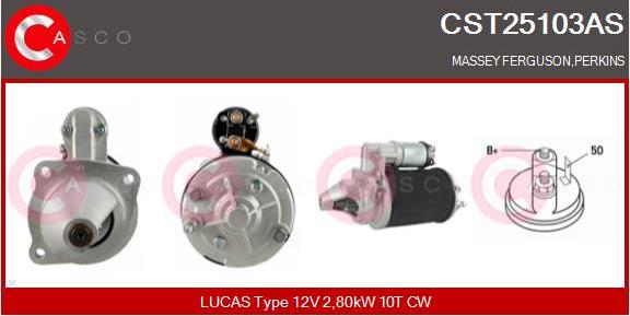 Casco CST25103AS - Starter autospares.lv