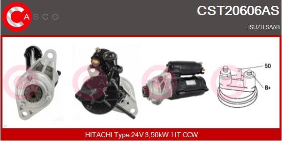 Casco CST20606AS - Starter autospares.lv