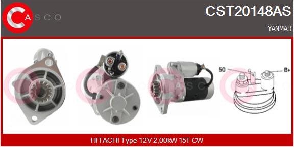 Casco CST20148AS - Starter autospares.lv