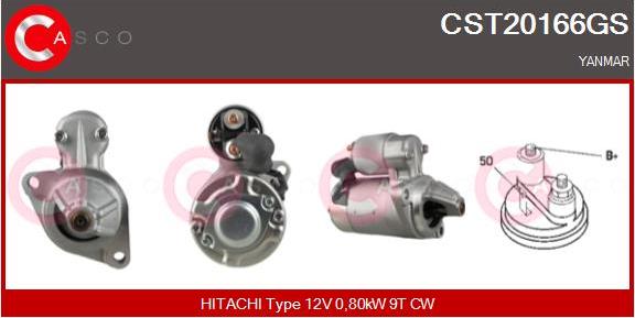 Casco CST20166GS - Starter autospares.lv