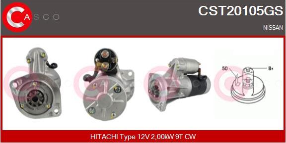 Casco CST20105GS - Starter autospares.lv