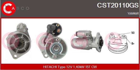 Casco CST20110GS - Starter autospares.lv