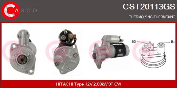 Casco CST20113GS - Starter autospares.lv