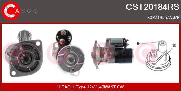 Casco CST20184RS - Starter autospares.lv