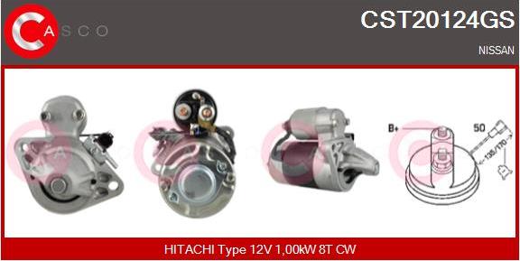 Casco CST20124GS - Starter autospares.lv