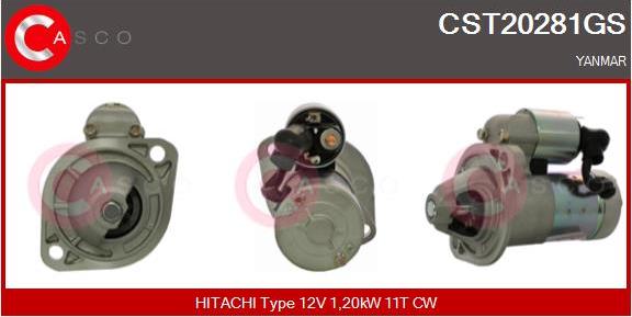 Casco CST20281GS - Starter autospares.lv