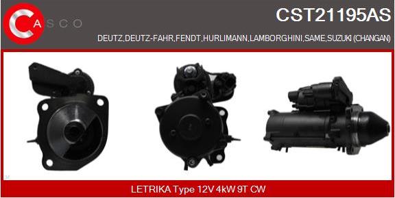 Casco CST21195AS - Starter autospares.lv