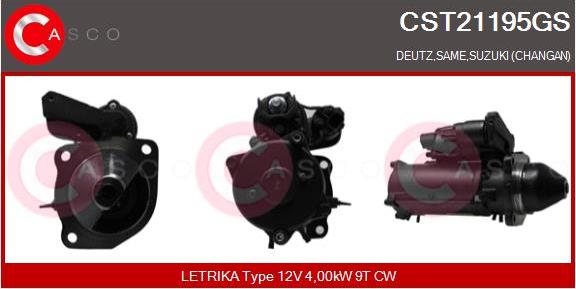 Casco CST21195GS - Starter autospares.lv