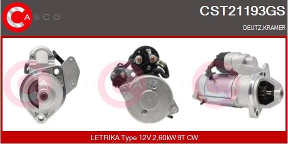 Casco CST21193GS - Starter autospares.lv