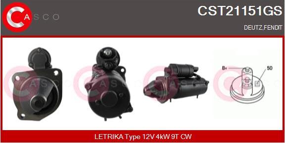 Casco CST21151GS - Starter autospares.lv