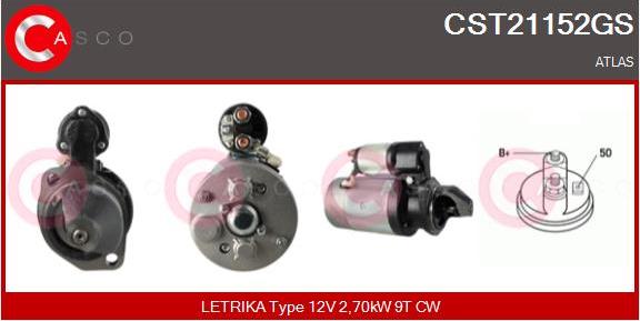 Casco CST21152GS - Starter autospares.lv