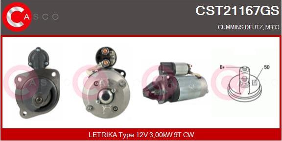 Casco CST21167GS - Starter autospares.lv