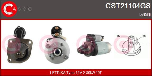 Casco CST21104GS - Starter autospares.lv