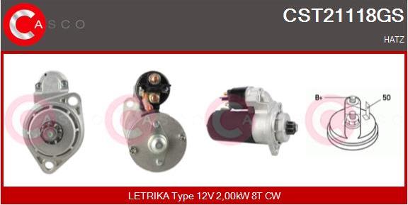 Casco CST21118GS - Starter autospares.lv