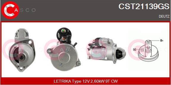 Casco CST21139GS - Starter autospares.lv