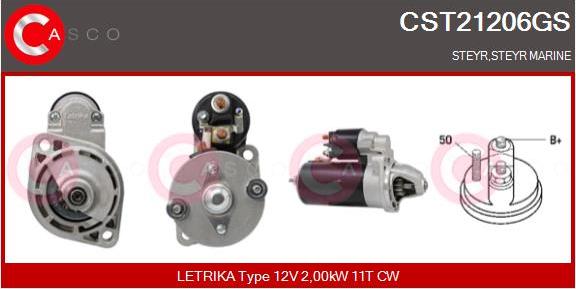 Casco CST21206GS - Starter autospares.lv