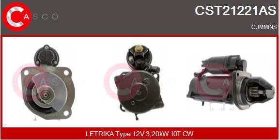 Casco CST21221AS - Starter autospares.lv