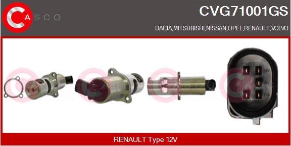 Casco CVG71001GS - EGR Valve autospares.lv