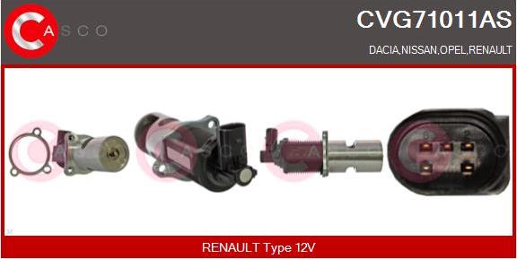 Casco CVG71011AS - EGR Valve autospares.lv