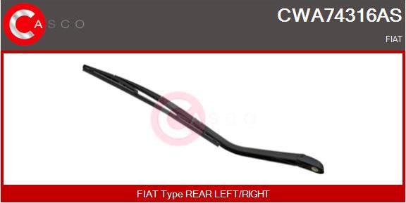 Casco CWA74316AS - Wiper Arm, window cleaning autospares.lv