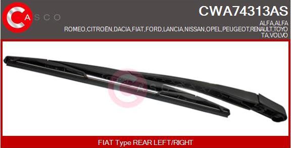 Casco CWA74313AS - Wiper Arm, window cleaning autospares.lv