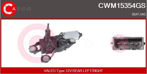 Casco CWM15354GS - Wiper Motor autospares.lv