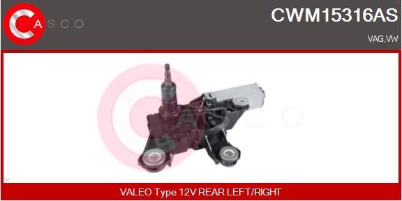 Casco CWM15316AS - Wiper Motor autospares.lv