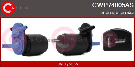 Casco CWP74005AS - Water Pump, window cleaning autospares.lv