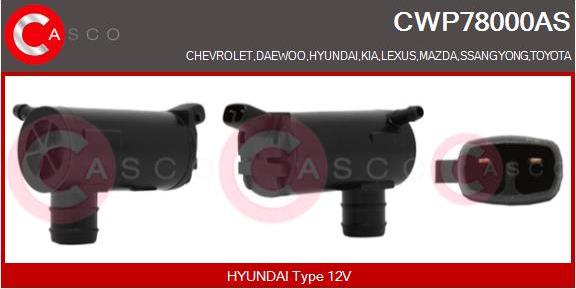 Casco CWP78000AS - Water Pump, window cleaning autospares.lv