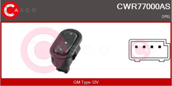 Casco CWR77000AS - Switch, window regulator autospares.lv