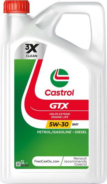 Castrol GTX 5W30 RN17 5L - Engine Oil autospares.lv