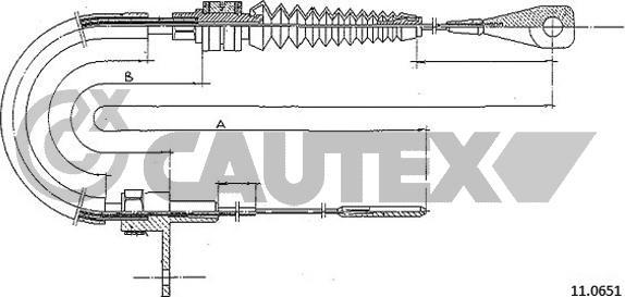 Cautex 465720 - Accelerator Cable autospares.lv