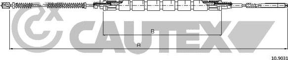 Cautex 468094 - Cable, parking brake autospares.lv