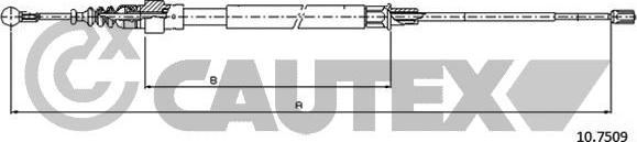 Cautex 468239 - Cable, parking brake autospares.lv