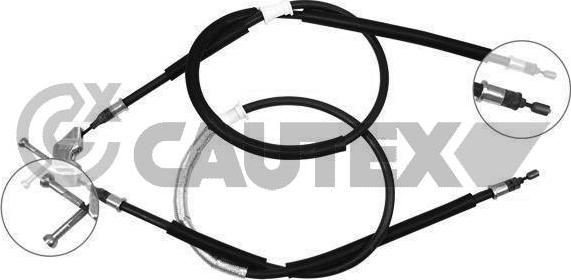 Cautex 489036 - Cable, parking brake autospares.lv