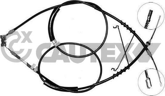 Cautex 088063 - Cable, parking brake autospares.lv