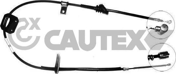 Cautex 168219 - Cable, parking brake autospares.lv