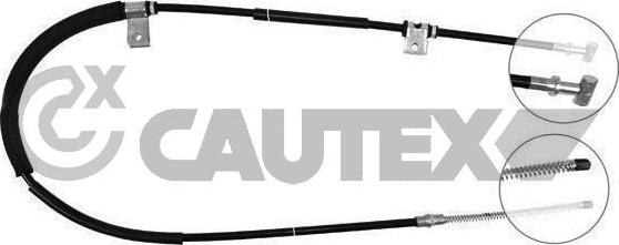 Cautex 168214 - Cable, parking brake autospares.lv