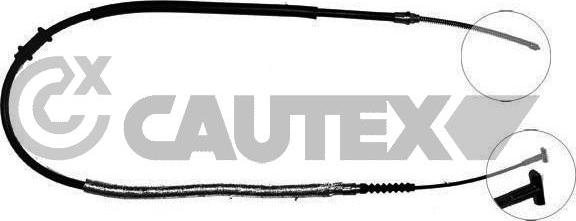 Cautex 218004 - Cable, parking brake autospares.lv