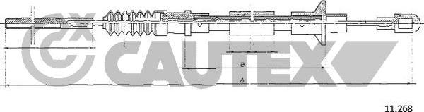 Cautex 761905 - Clutch Cable autospares.lv